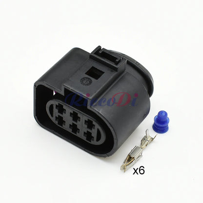 6 Pin Wire Cable Connector 1J0973833 1J0973733 Male Female Sockets for Audi VW Automotive