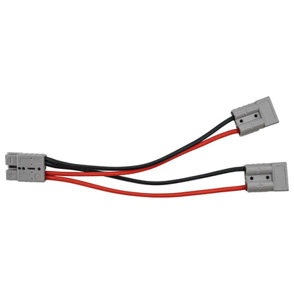 1pc 50A For Anderson Plug Connector Double Y Adapter 4mm Car Cable 4 Square Wires 30cm For Forklifts Stackers Vehicles