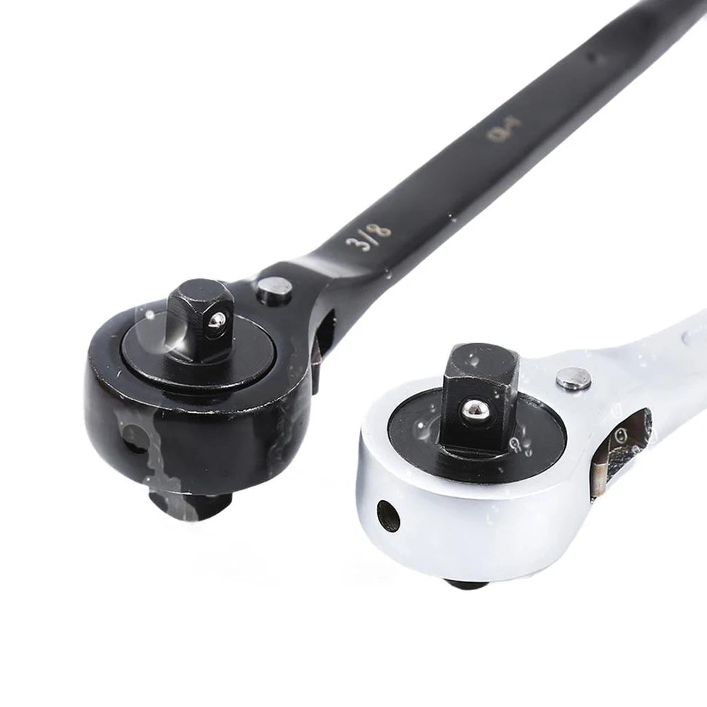 1pcs Quick-action Ratchet Wrench Dual-Ended 12 & 38 Ratchet Wrench For Aircraft Maintenance Wrench Manual Tools