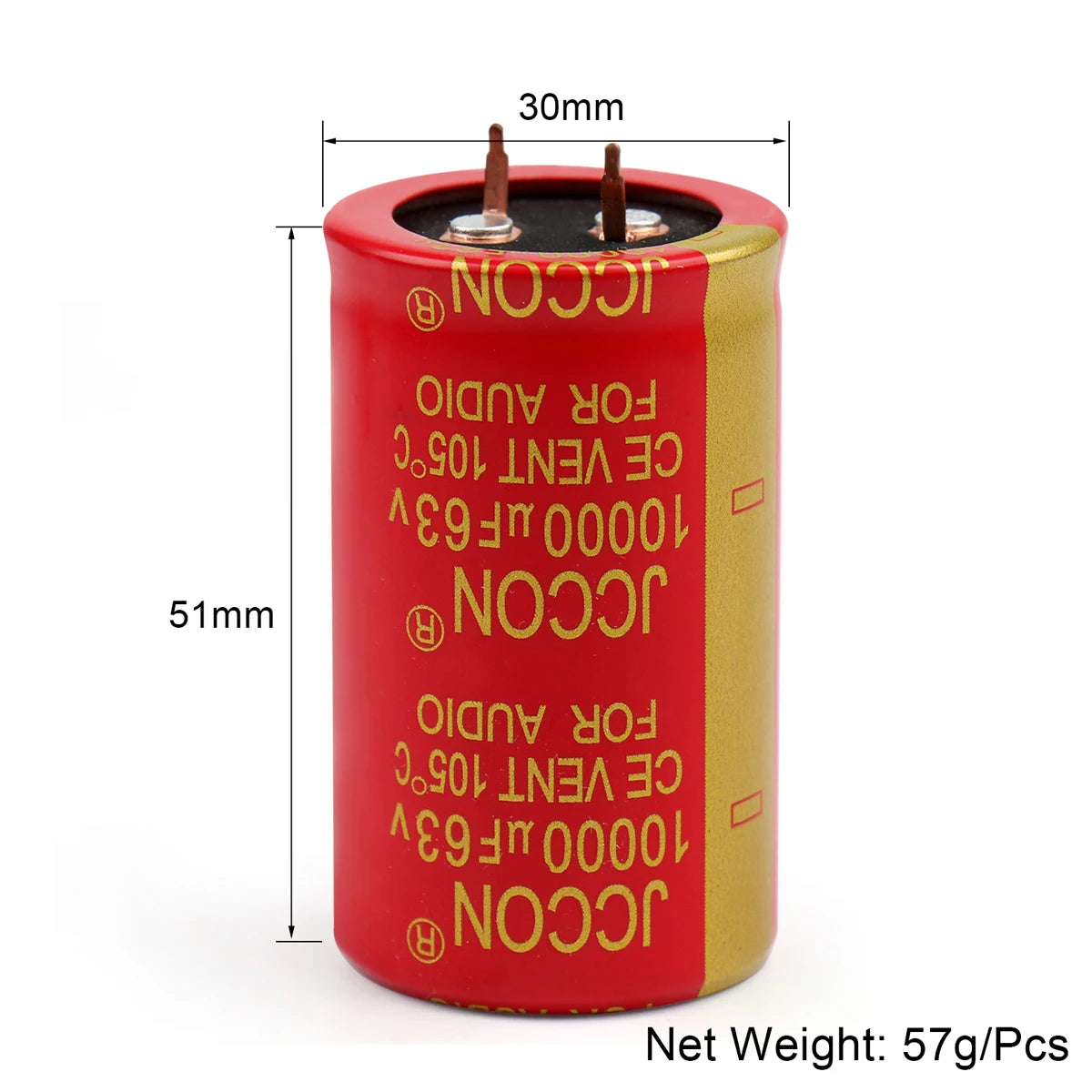 High Temperature 105℃ Electrolytic Capacitor 63V 10000uF for HiFi Tube Amplifier