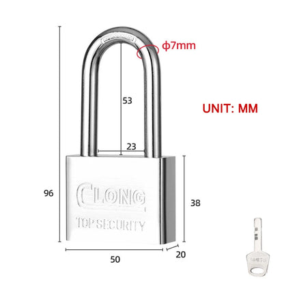 Stainless Steel Waterproof Padlock Same Key Open All Locks