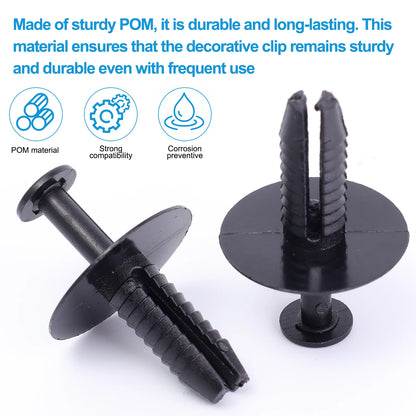 Car Bumper Trim Clip Retainer Push Rivet — Universal Fastener for BMW &amp; Mercedes Body Panels