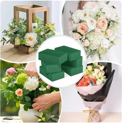 Floral Foam Blocks for Flower Arrangement Dry & Wet Use 6/1PCS