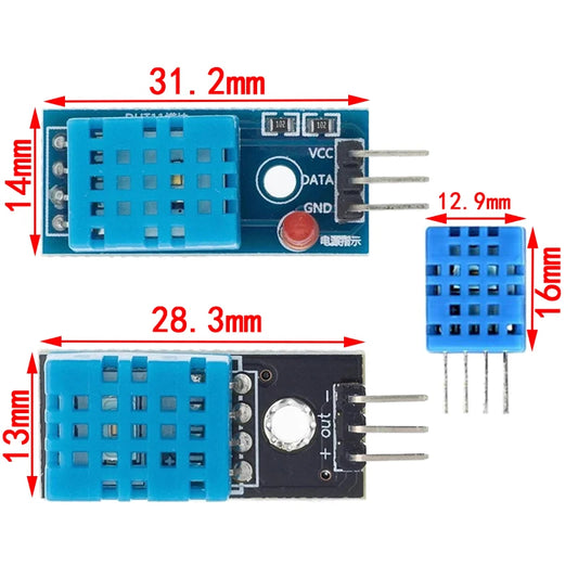 KY-015 DHT11 Digital Temperature and Humidity Sensor Module with PCB for Arduino DIY Projects