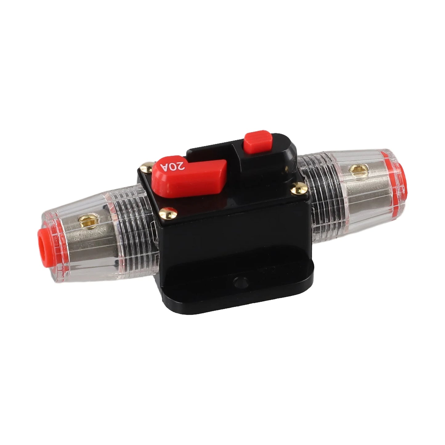 12V-24V DC Auto Inline Fuse Breaker Battery Safety Audio System Protection Overload Protection Device Temperature Resistance