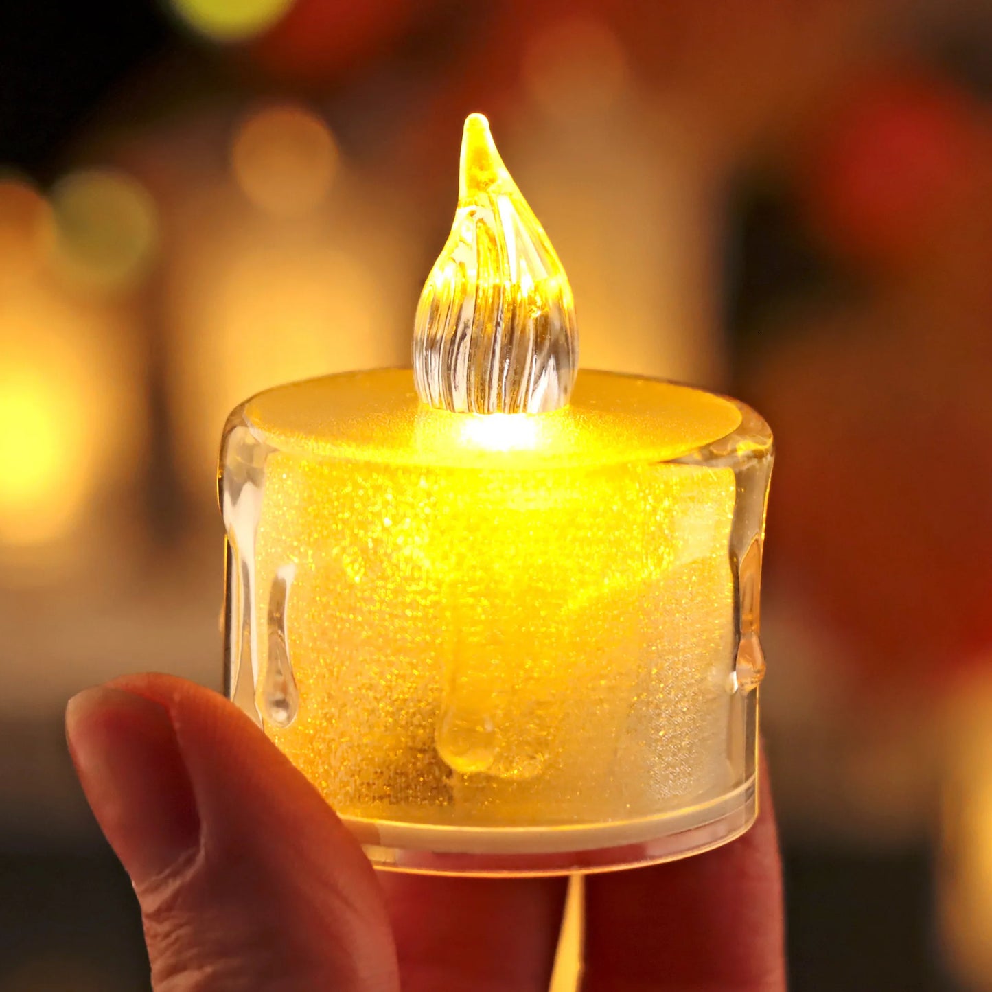Heart-Shaped LED Flameless Candle Battery Tealight for Home Decor