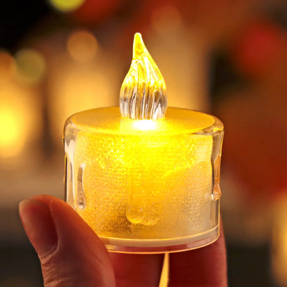 Heart-Shaped LED Flameless Candle Battery Tealight for Home Decor