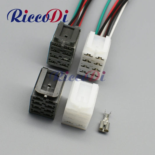 8-Pin Excavator Rocker Switch Connector DJ7086-6.3-21 — Heavy Equipment Wiring Plug