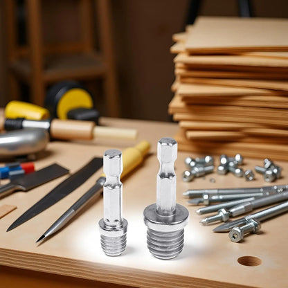 Drill Adapter M10/M14 Chuck Conversion Rod — Triangle / Round / Hex Shank for Grinder Polishing Discs