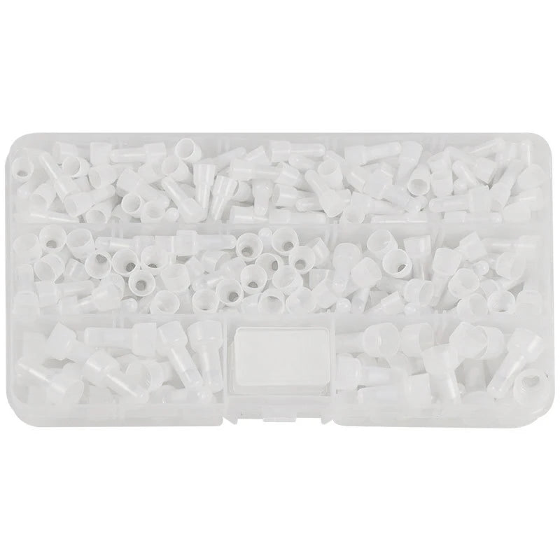 100/250Pcs Nylon Insulated Closed End Crimp Terminals – 22-16 / 16-14 / 12-10 Gauge Wire Crimp Cap Connector Kit