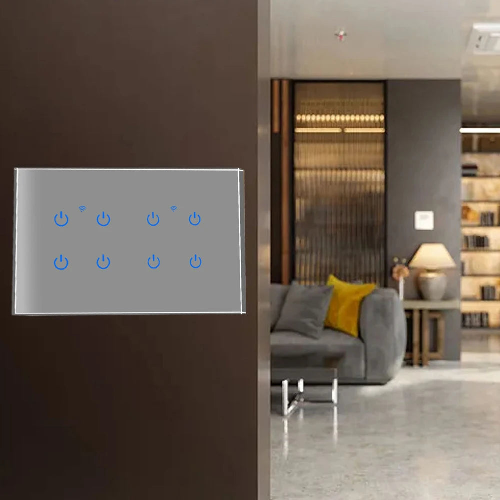 Home Automation Smart Home Experience WiFi Touch Switch Voice Control Switch Smart Home 100-240Vac 50 60Hz Sleek Modern Design