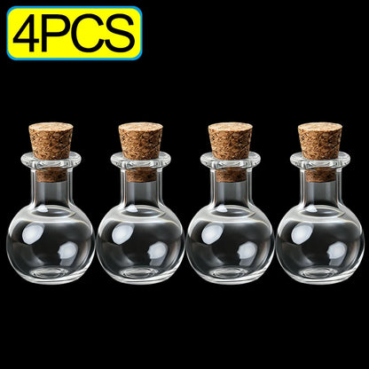 Mini Glass Bottles with Cork Stoppers — DIY Vials for Wedding, Birthday & Party Favors