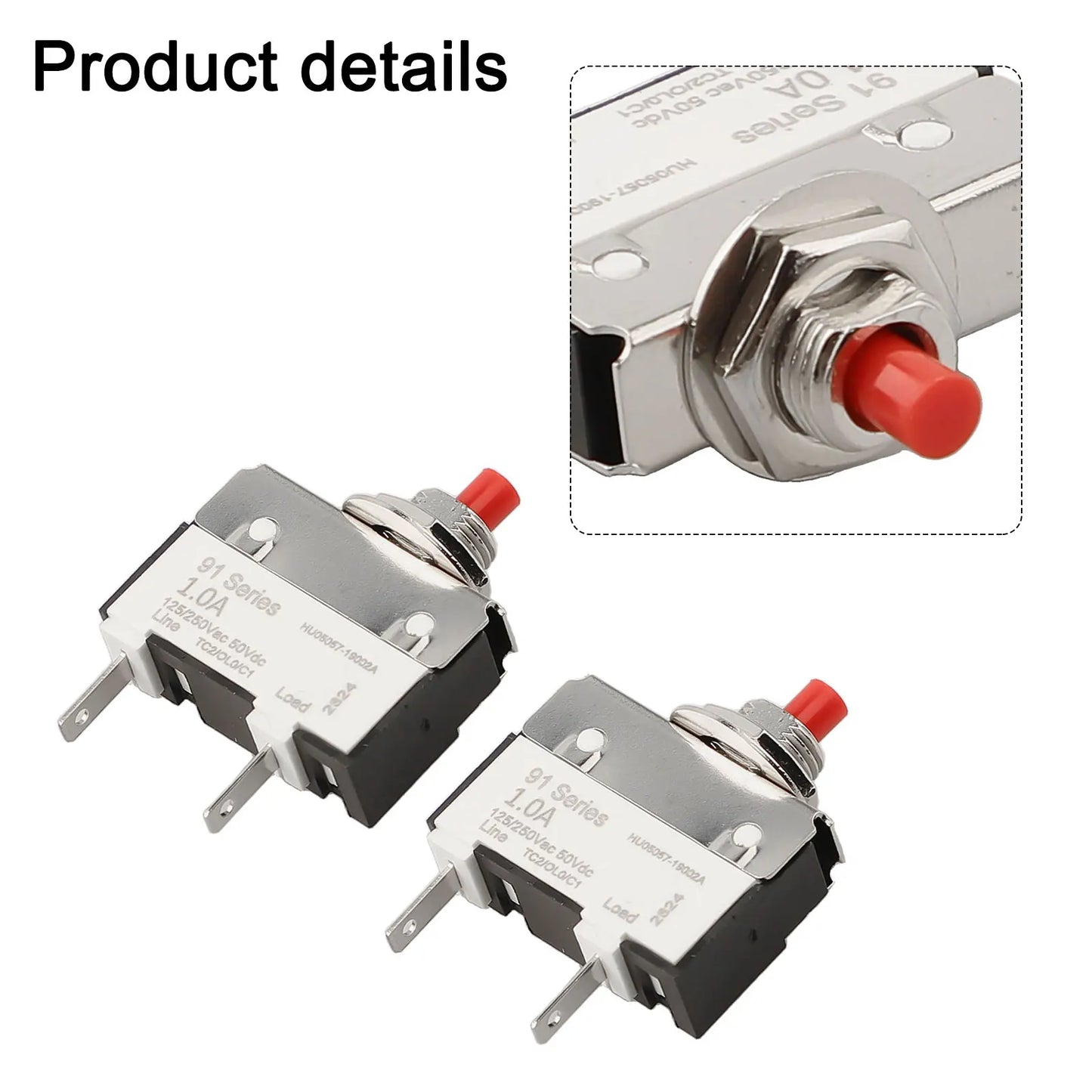 Manual Reset Circuit Breaker Offering Overload Protection Essential Component for Safe Operation of Various Electrical Devices