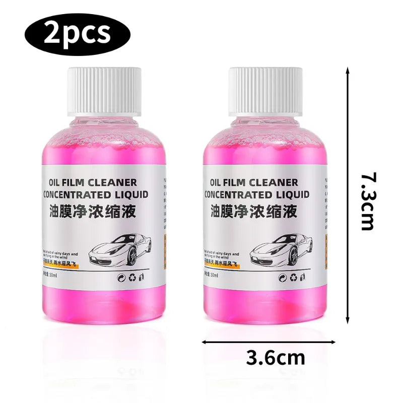 Automotive Windshield Concentrated Cleaner Car Glass Oil Film Remover 50ml