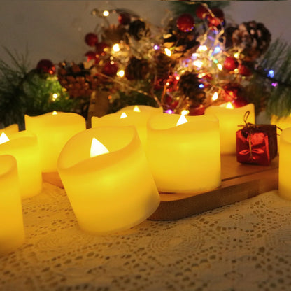 Flameless LED Candle Lights Creative Wishing Led Tea Lamp Warm White Halloween Wedding Christmas Decoration Candle Light