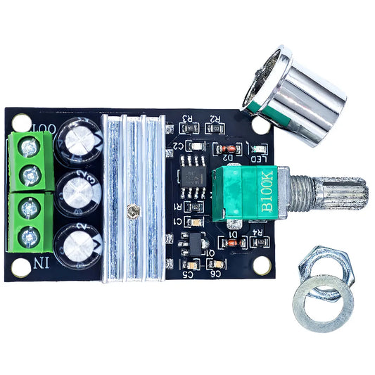 PWM DC Motor Speed Controller Regulator 6V-28V 3A 80W Adjustable with Potentiometer Switch