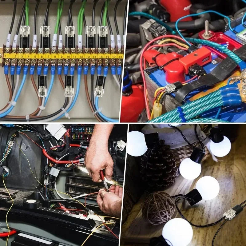 100x Waterproof Plug Wire Connector 2 Pin Way Cable Plug Car Electric Wire Snap Connectors Strip Terminal Connection Wholesale