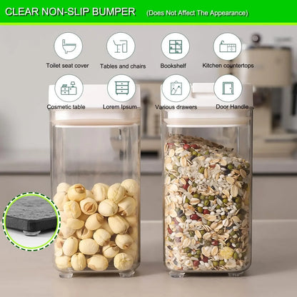 1000/100pcs Self-Adhesive Clear Door Stop Rubber Damper Buffer Cabinet Bumpers Silicone Furniture Dots Cushion Protective Pads