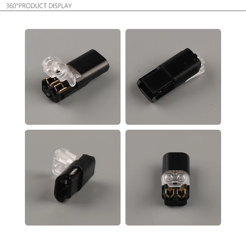 10pcs 2 Pin Waterproof Automotive Connector Strip Terminal Connection