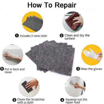 Nano Sparkle Cloth Scratch Remover Multi-Function Car Repair Rag