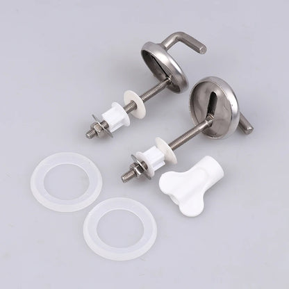 Toilet Seat Hinge Connector Stainless Steel Mounting Parts 2pcs