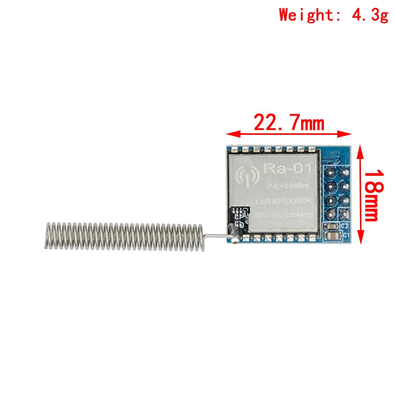 RA-01/RA-02 LoRa SX1278 433MHz Wireless Long-Range Transmission Module for Arduino