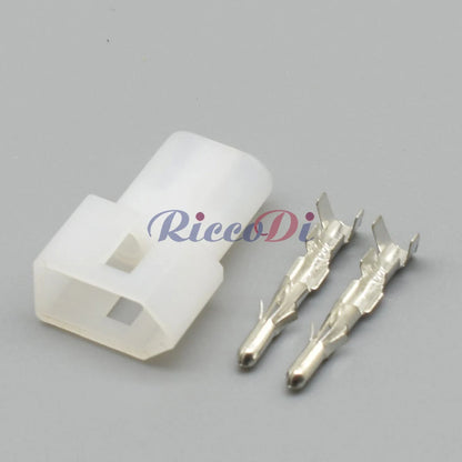 2 Pin 2.3mm Butt Socket Headlight Connector DJ3023-2.3-11/21 Automotive Wiring Harness