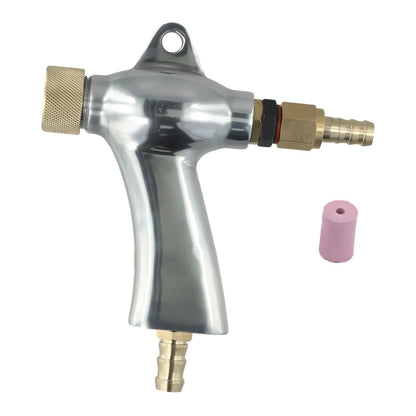 Multi Nozzle Sandblasting Tool Kit with 5 Ceramic Nozzles for Rust and Paint Removal on Metal and Glass with Ergonomic Design