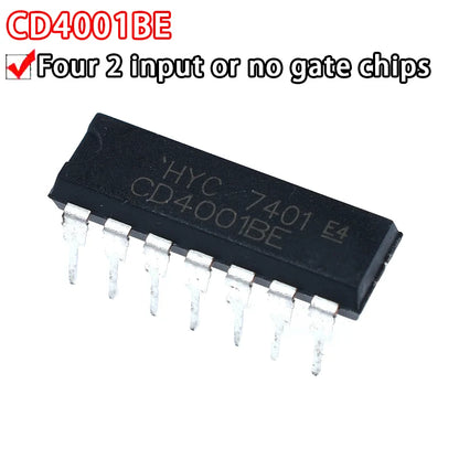 5PCS CD4000 Series DIP-14 Digital Logic IC Chip Set CD4001BE–CD4066BE