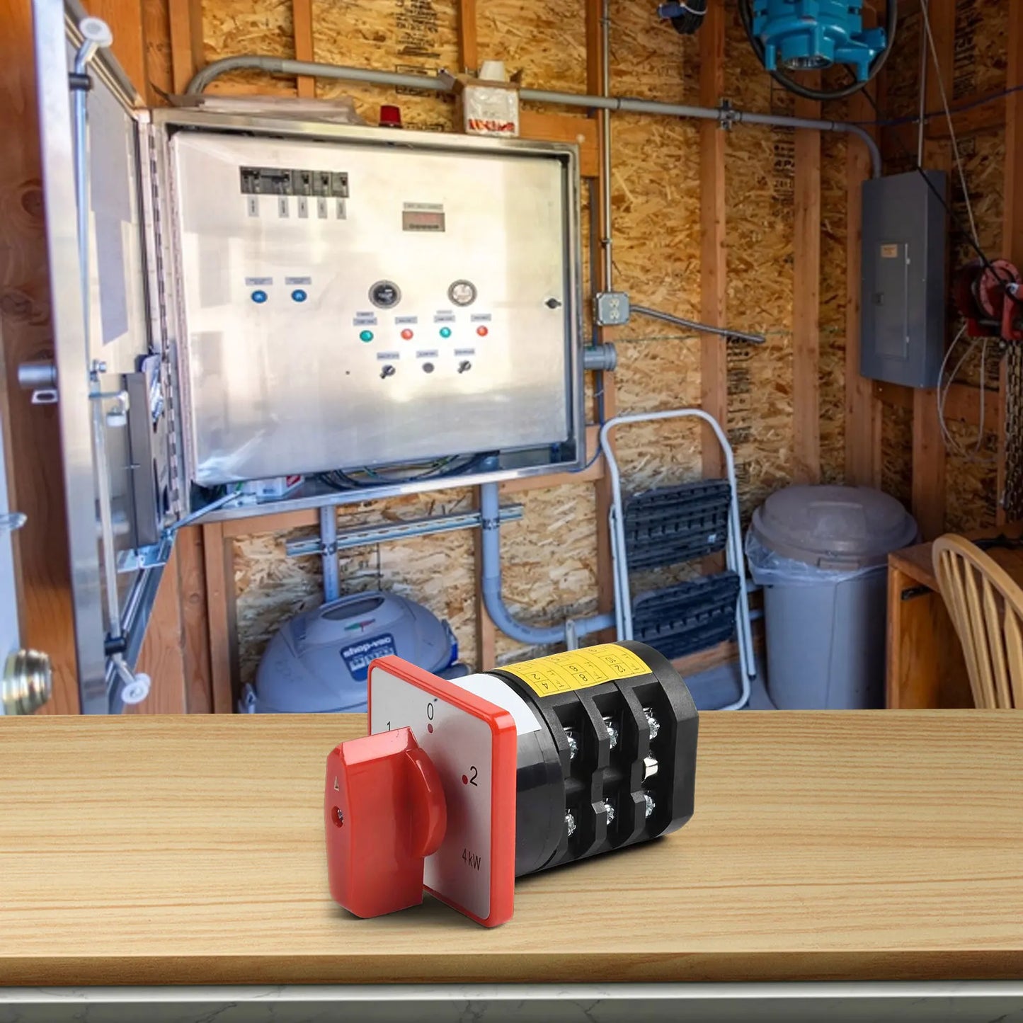 This conversion switch features an intuitive design that enhances usability across multiple motor applications effectively