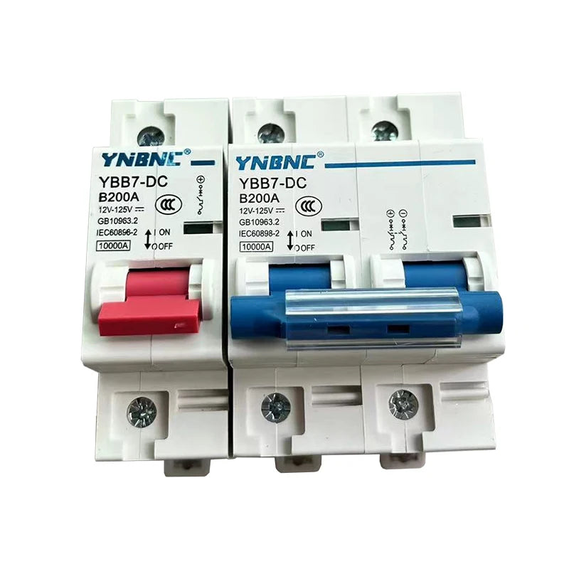 DC Circuit Breaker MCB 1P 2P 12V–125V Circuit Protector 63A–250A for Solar RV Battery Switches