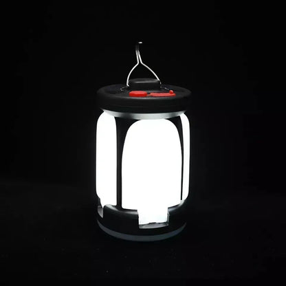 4-leaf Solar  LED Lantern Rechargeable Emergency Flashlight Portable Power Bank Foldable Tent Light for Outdoor Camping Fishing