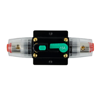 Car Boat 10A to 100A AMP Circuit Breaker Fuse Reset for 12V 24V 48V DC with Waterproof Housing and Manual Reset for Overload