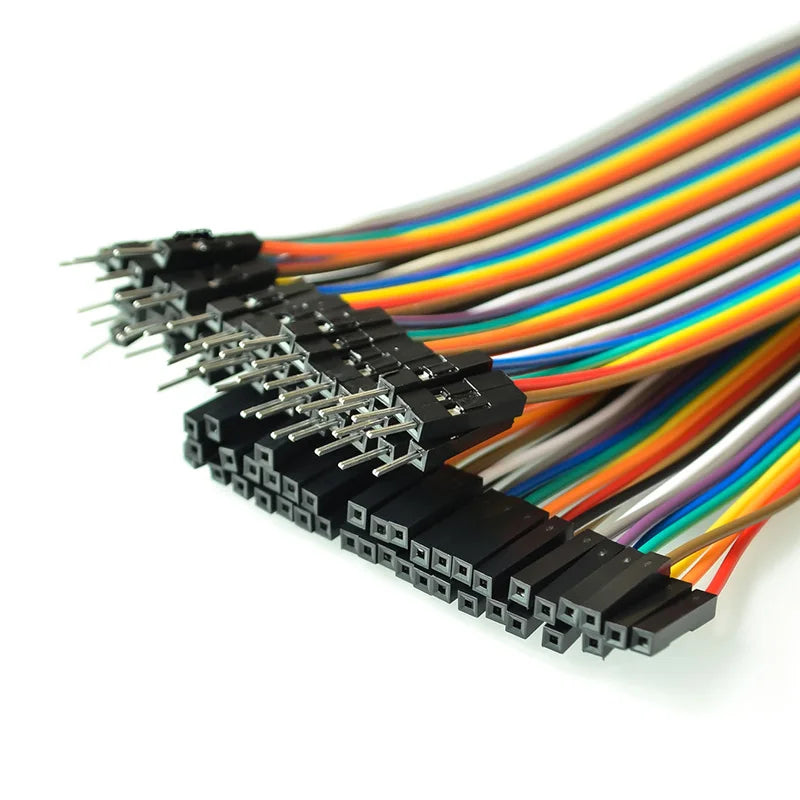 DuPont Jumper Wires Female to Female, Male to Female, and Male to Male