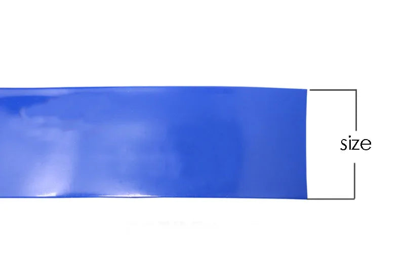 Blue PVC Heat Shrinkable Tube 100mm–600mm Insulating Sleeve for Lithium Battery Package Plastic Shrink Film