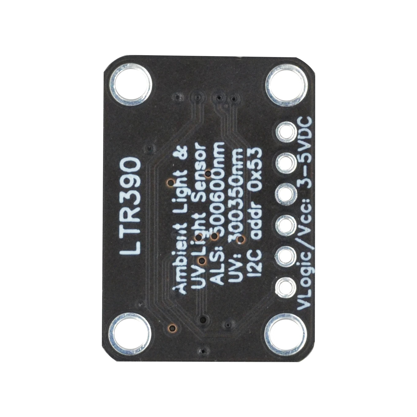 LTR390 UV Light Sensor Module 280nm 430nm | I2C UART Support 3.3V 5V for Intensity Detection and Weather Monitoring