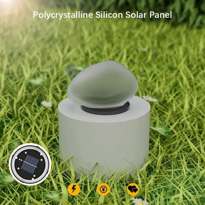 Solar Decorative Frosted Ground Lamp Outdoor Waterproof Garden Light