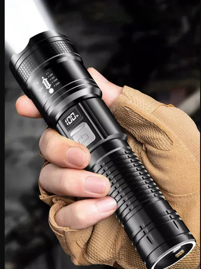 1/2Pack Super Bright Flashlight USB Rechargeable LED Long Range Tactical Torch Lamp Outdoor Waterproof Camping Fishing Lantern