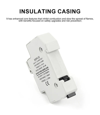 Solar PV 1000V Fuse Holder for 10x38mm PV Fuse Link Photovoltaic System Protection Base No Fuse
