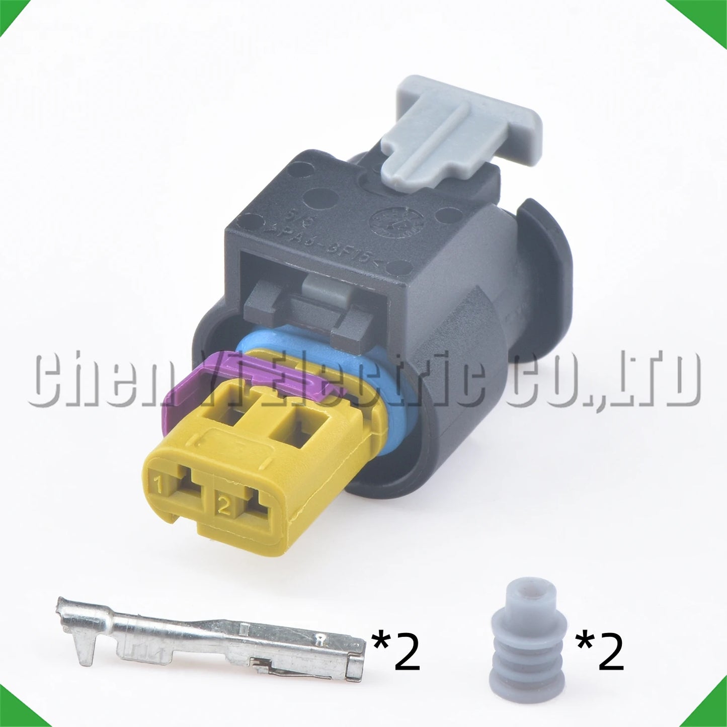 2 Pin Waterproof VVT Solenoid Ignition Coil Connector 4F0973702A 11G973702 for VW Audi