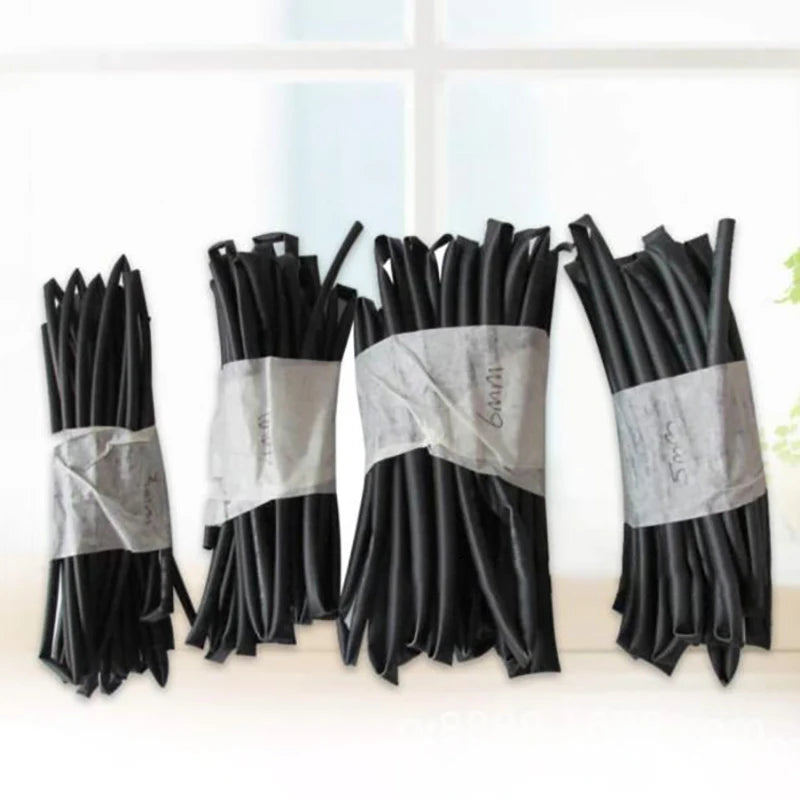 New 4 X 1 Meter Lenghts Heat Shrink Tubing 3mm 4mm 5mm 6mm