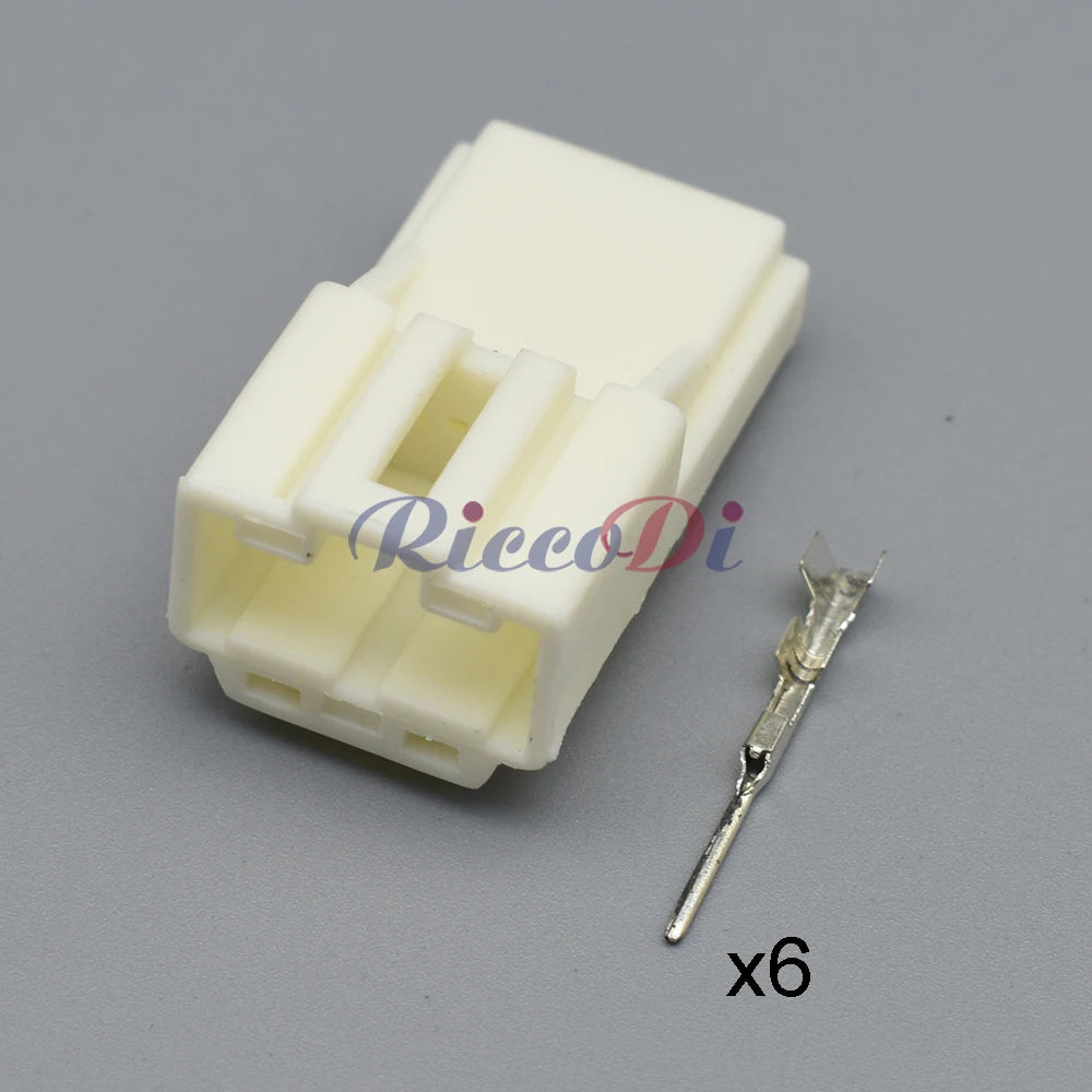 6 Pin Female Male Automotive Rear View Camera Wire Socket Connector 7282-8663 7283-8660