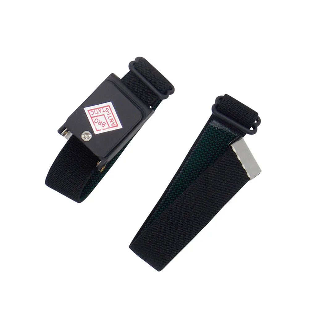 1pcs Anti-static Wristband Adjustable For ESD Wrist Strap Discharge Cables 175mm Long Black Cordless Electrostatic Bracelet