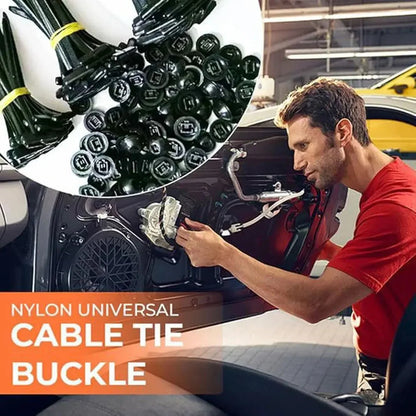 Nylon Cable Tie Buckle Fastener Clip for Car Wire Management