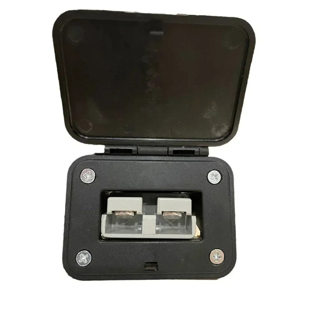 120A FOR Anderson Plug Flush Mount Bracket Plastic Panel Bracket With Cover For Caravan 2 Stitches Automobile Ships Parts