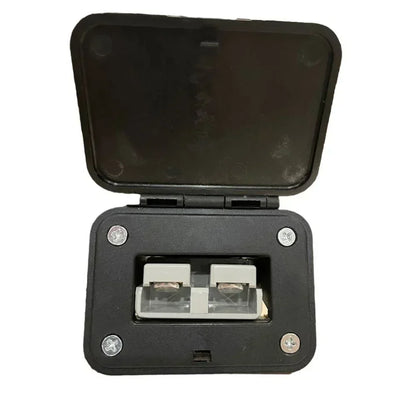 120A FOR Anderson Plug Flush Mount Bracket Plastic Panel Bracket With Cover For Caravan 2 Stitches Automobile Ships Parts