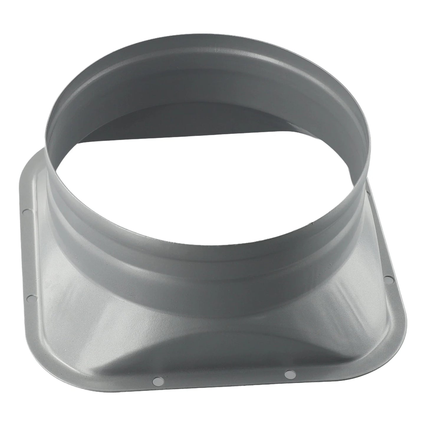 For Kitchen Hood Ventilator Pipe Connecting Vent Flange Exhaust Duct 4-10inch Electrostatic Spray Metal Silver-gray