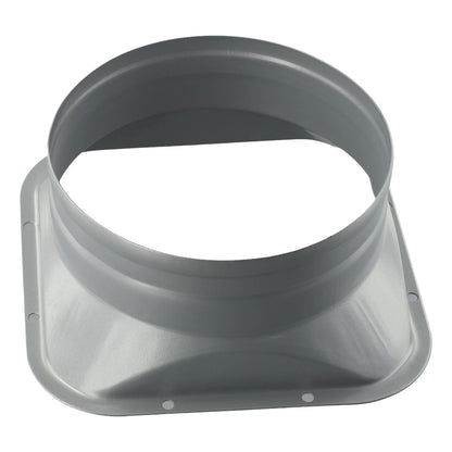 For Kitchen Hood Ventilator Pipe Connecting Vent Flange Exhaust Duct 4-10inch Electrostatic Spray Metal Silver-gray