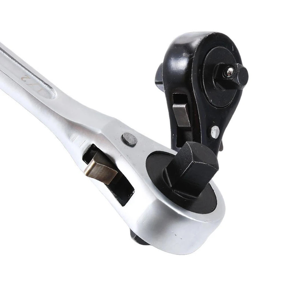1pcs Quick-action Ratchet Wrench Dual-Ended 12 & 38 Ratchet Wrench For Aircraft Maintenance Wrench Manual Tools