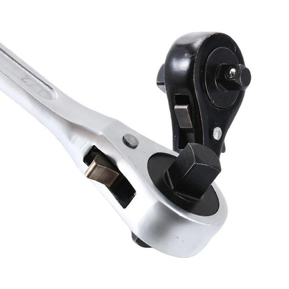 1pcs Quick-action Ratchet Wrench Dual-Ended 12 & 38 Ratchet Wrench For Aircraft Maintenance Wrench Manual Tools
